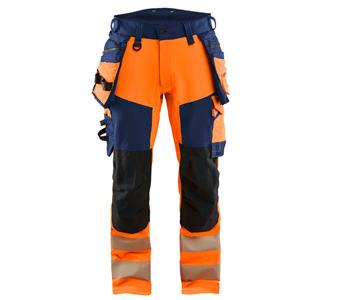 112216485389 Blaklader High Vis Hose 4-Wege-Stretch High Vis orange marineblau.jpg